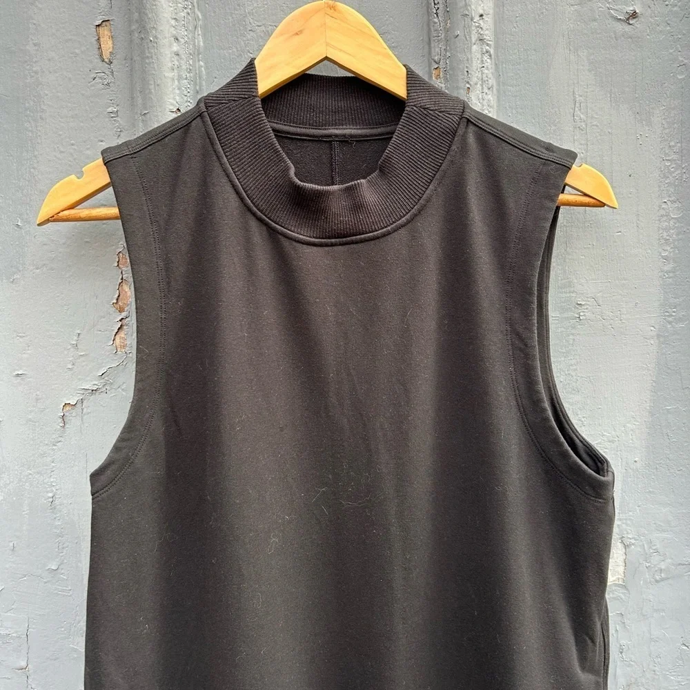 Lululemon Black Sleeveless French Terry Dress, size 8 - Picture 8 of 13